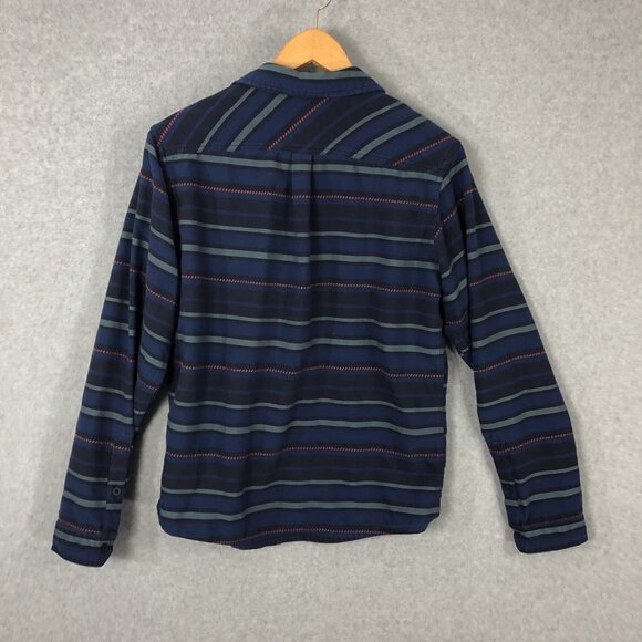 Smart Wool Striped Button Down Shirt Size Medium - Picture 5 of 6